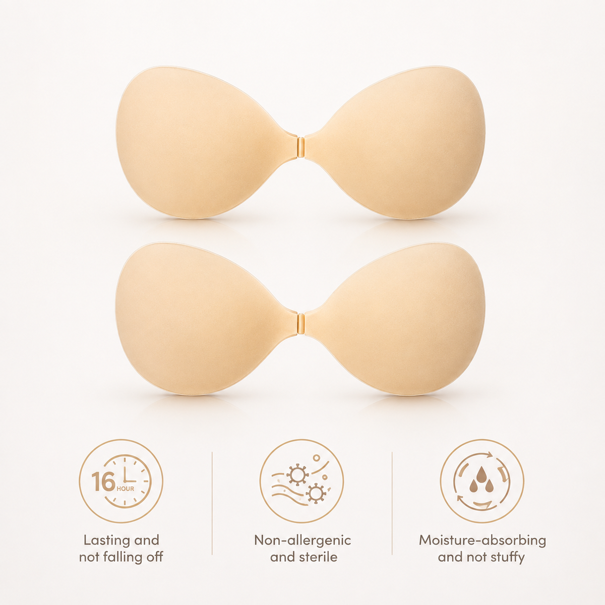 Cache-tétons invisibles en silicone