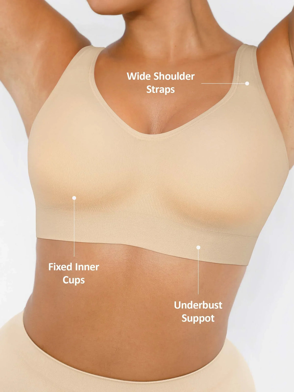 Soutien-gorge grande taille sans coutures ni armatures